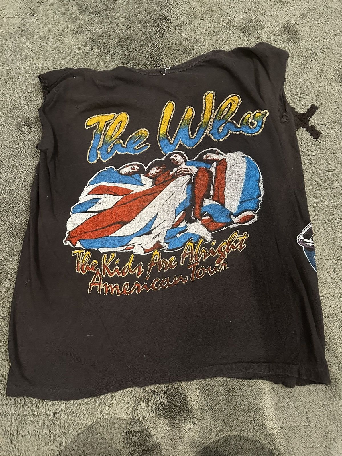 Band Tees × Vintage Vintage 80’s The Who “ Maximum R&B Cut Sleeve T Shirt Size US S / EU 44-46 / 1 - 2 Thumbnail
