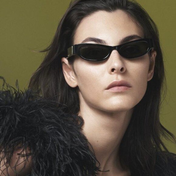 Gucci 🕶️ New Gucci GG1635S 003 Sunglasses - Shiny Black Frame Size ONE SIZE - 4 Thumbnail