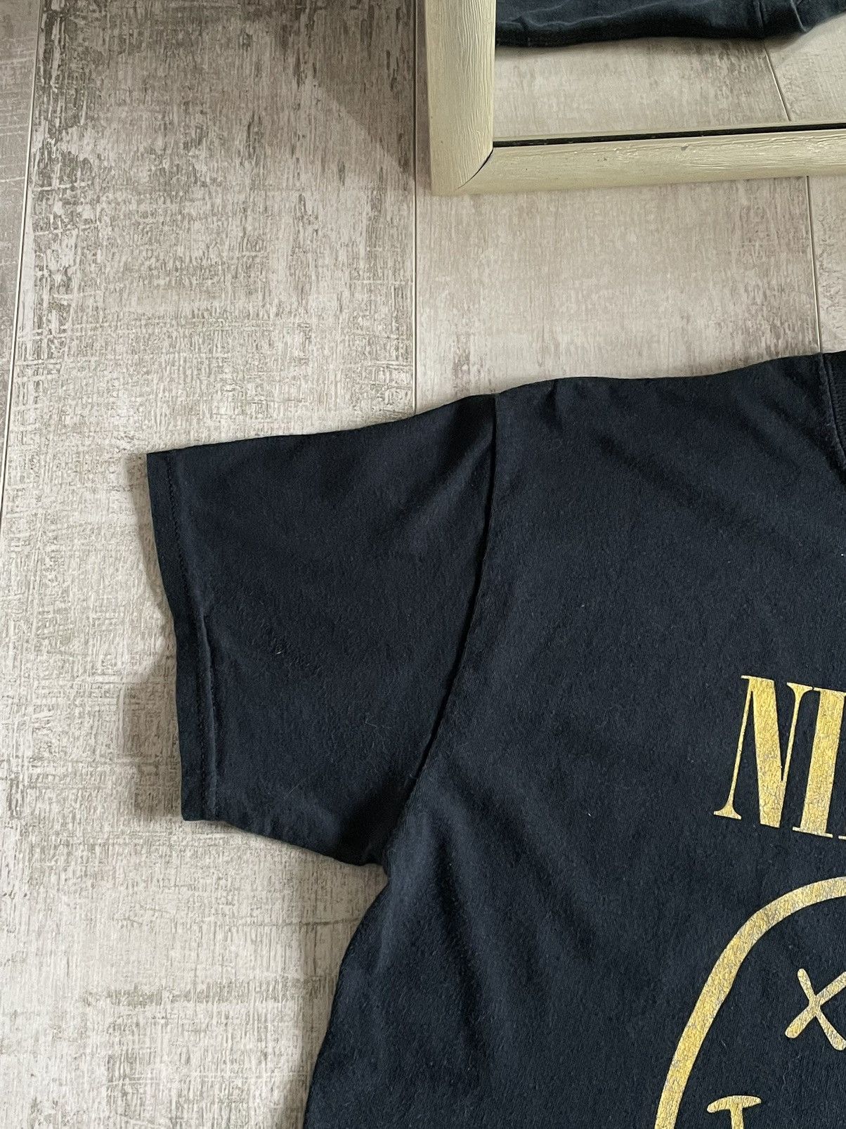 Band Tees × Nirvana × Vintage Vintage Nirvana 1992 Smile Logo T-Shirt Reprint Curt Cobain Size US M / EU 48-50 / 2 - 9 Thumbnail