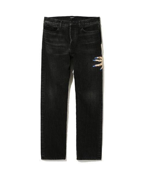 image of Undercover 2023 Aw "komische" Hand Denim Pants in Black, Men's (Size 30)