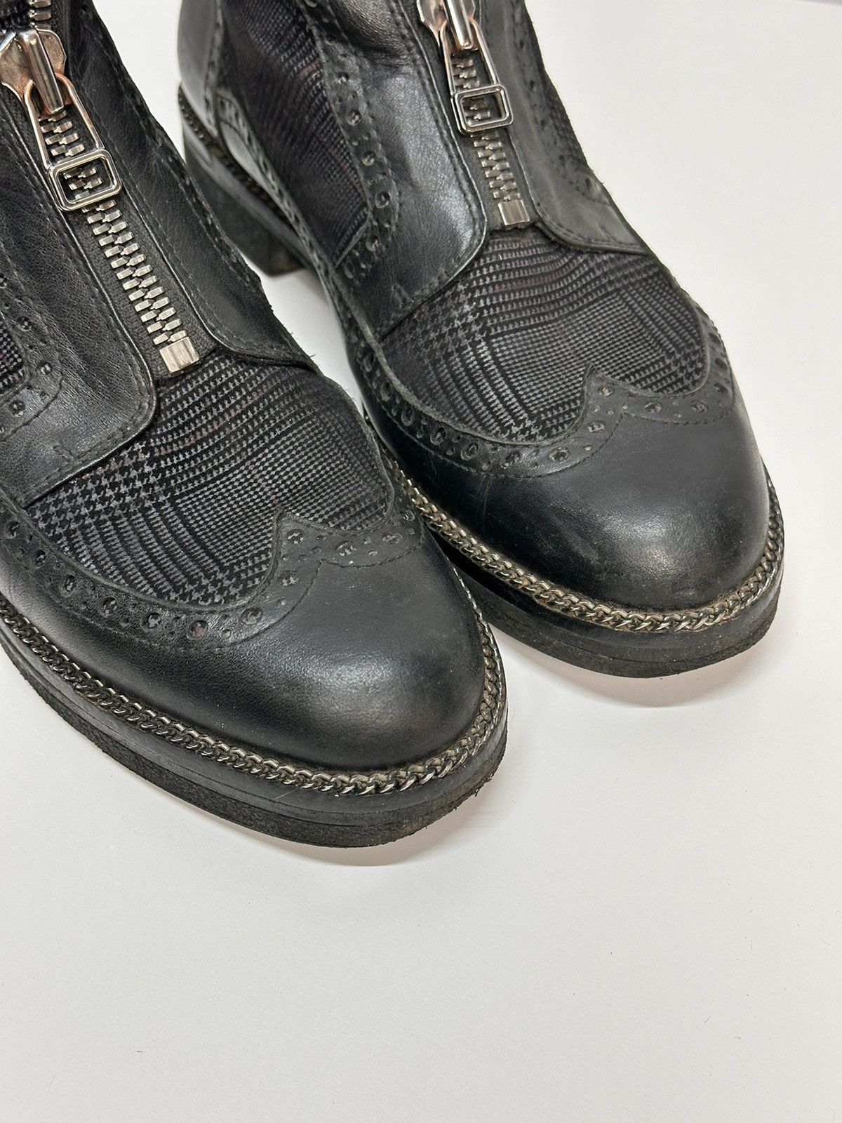 A.S.98 Rare Leather Boots patchwork Guidi avantgarde Japan Rick GOA Size US 8 / IT 38 - 8 Thumbnail