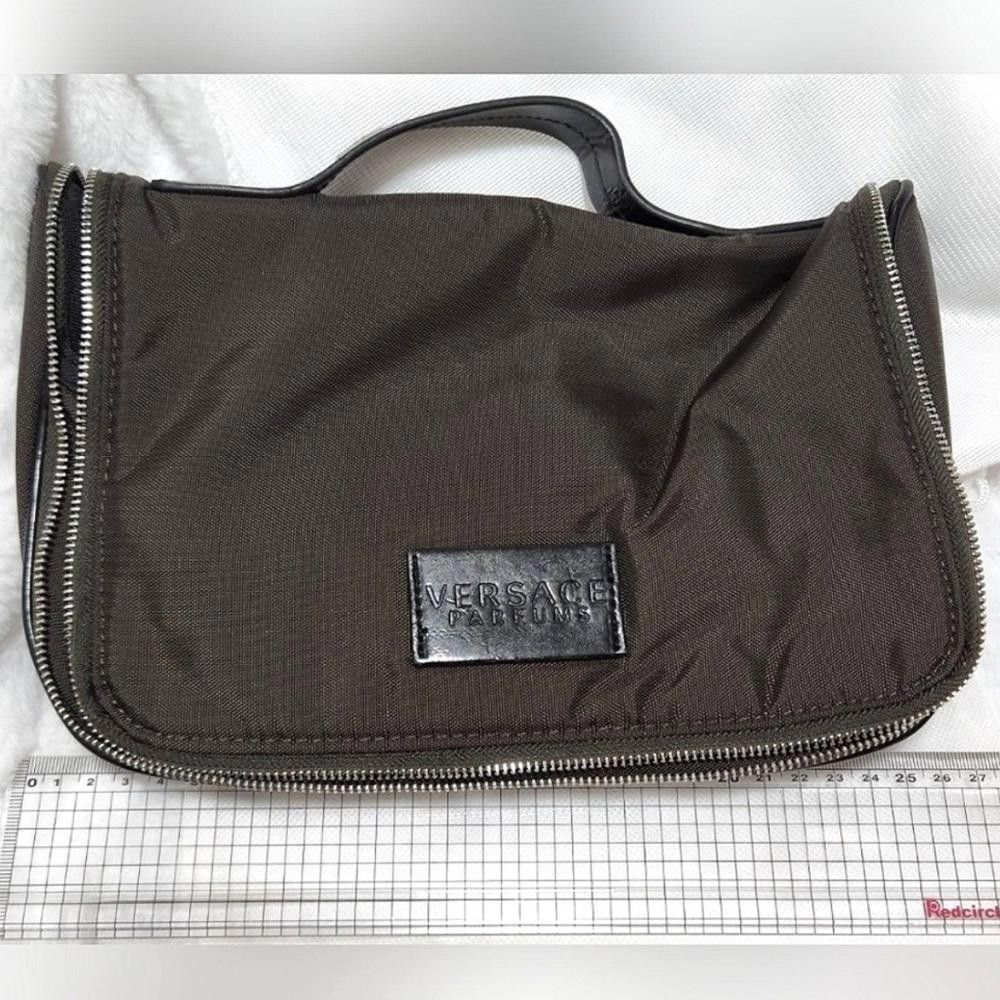 image of New Versace Parfumes Toiletries Travel Bag! in Black, Men's