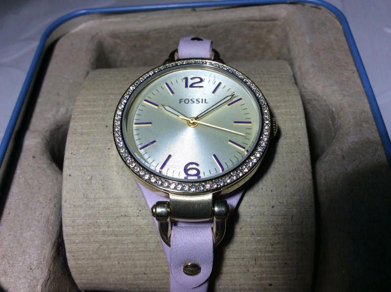 Fossil Fossil ladies silver dial leather strap watch Size ONE SIZE - 11 Thumbnail