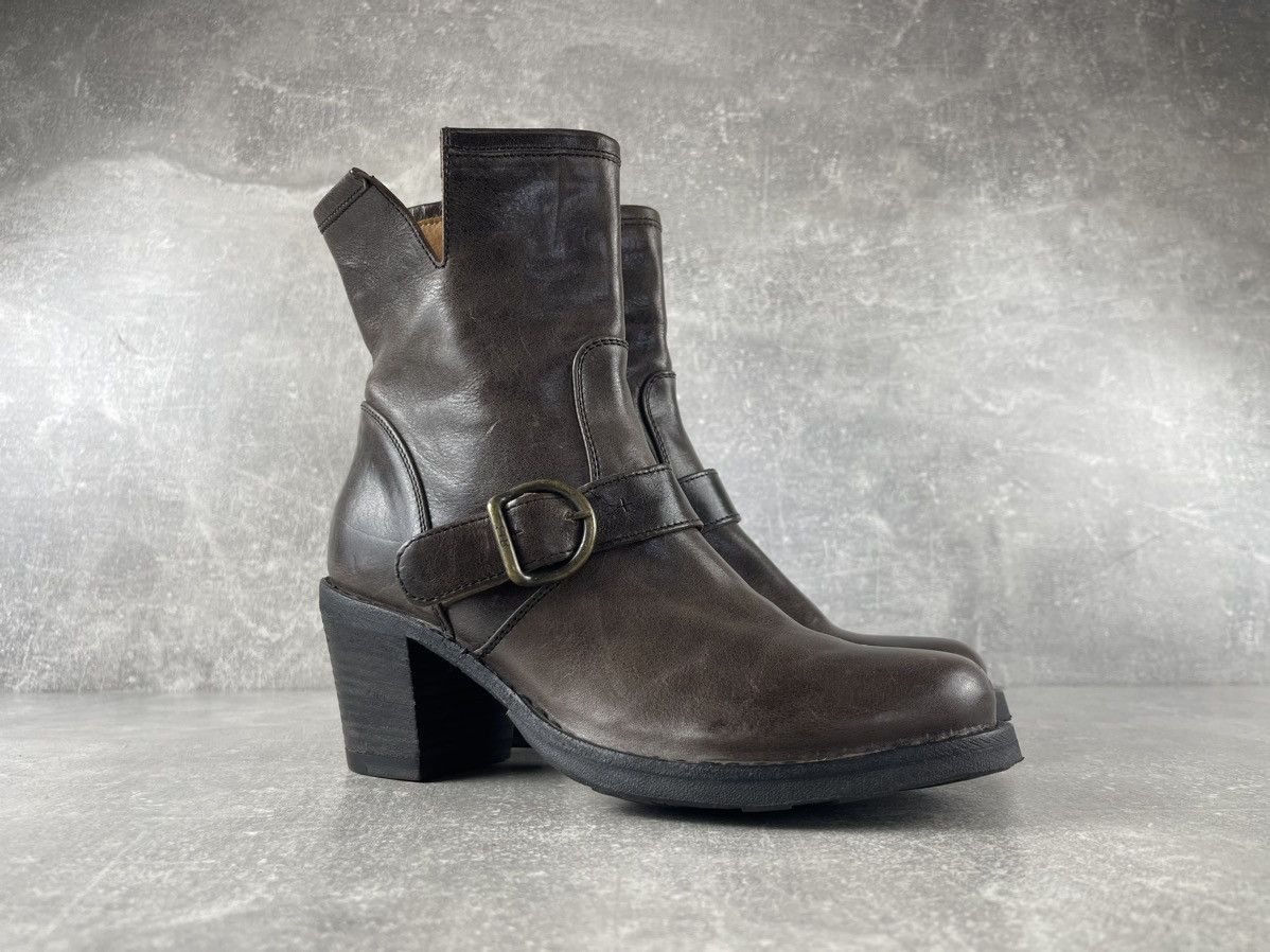 Fiorentini + Baker Fiorentini + Baker Avant Garde Leather Buckle Ankle Boots Size US 7 / IT 37 - 2 Thumbnail