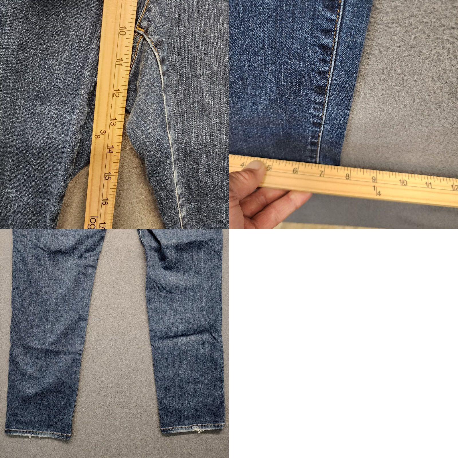 Ralph Lauren VINTAGE Ralph Lauren Jeans Co LRL Women 14W Blue Denim Stretch Mid Rise Straight Leg Size 25" / US 0 / IT 36 - 8 Thumbnail