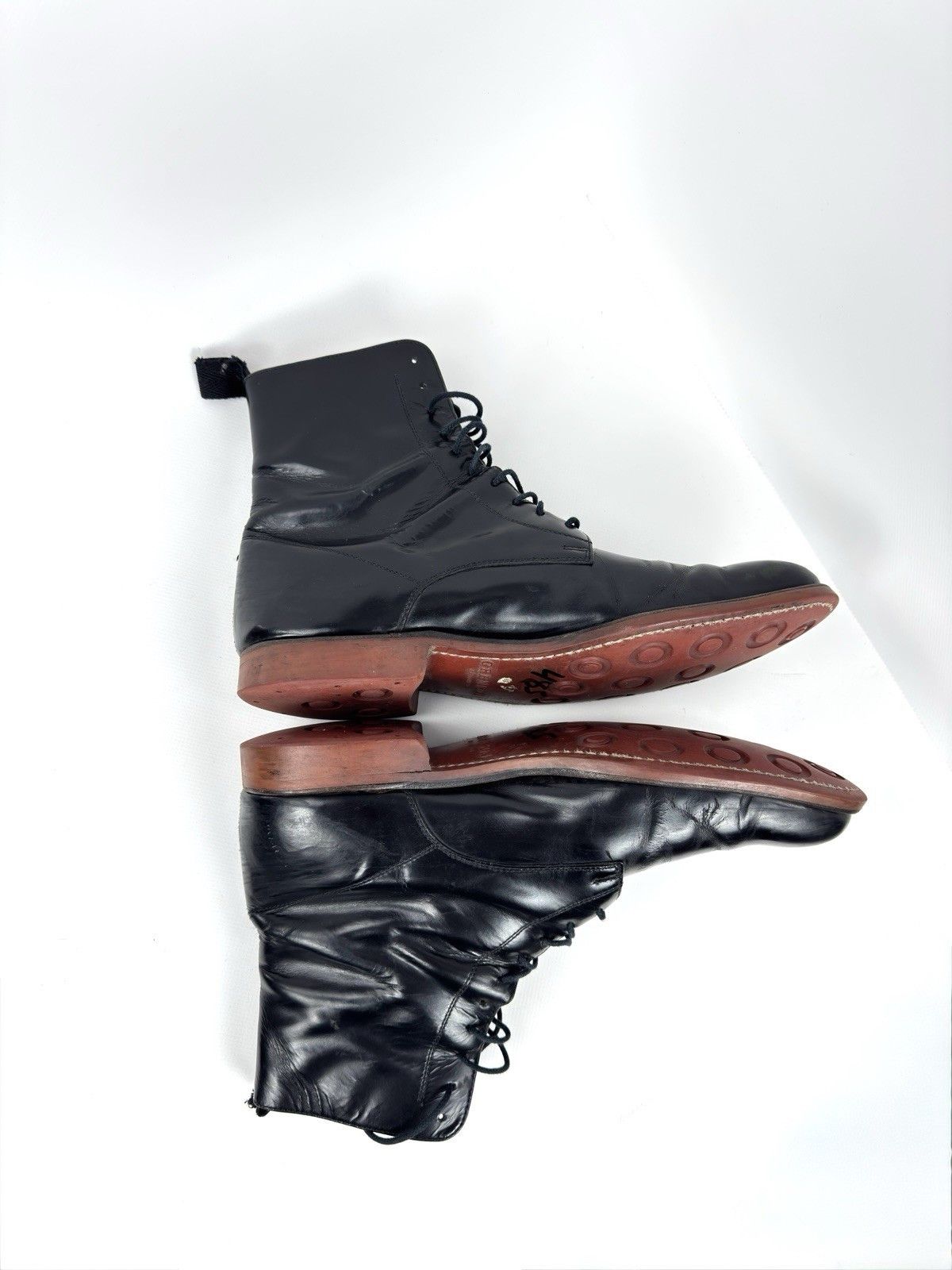 Grenson Grenson Black Leather Lace Up Boots UK 7 F Dress Ankle Boots Size US 8 / EU 41 - 5 Thumbnail