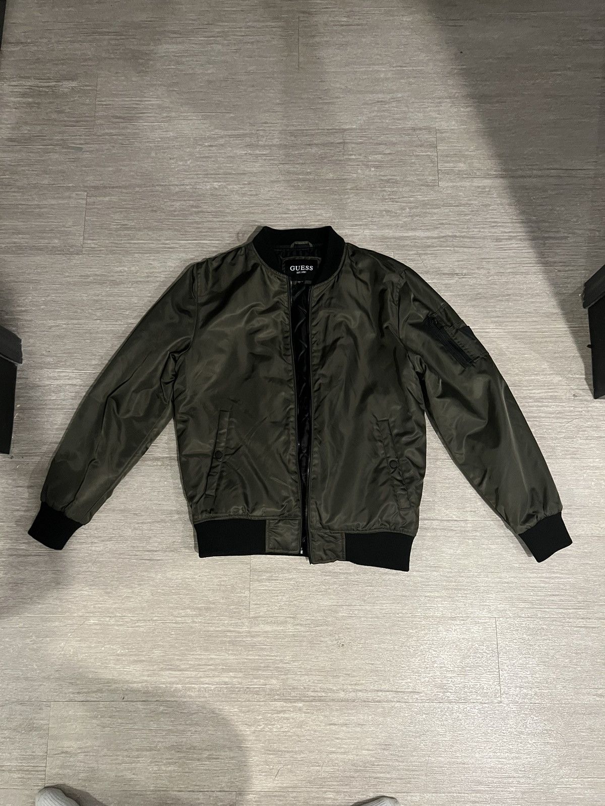 Guess Green Bomber Size US S / EU 44-46 / 1 - 1 Thumbnail