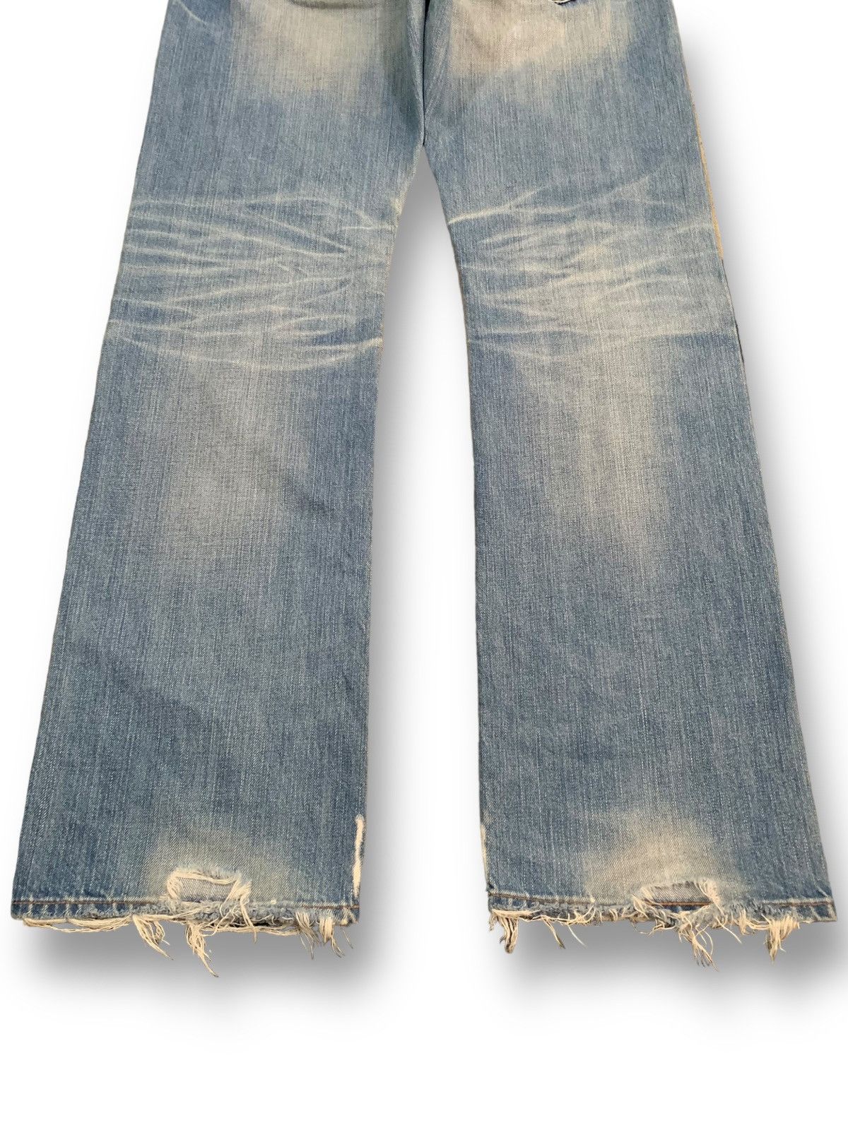 KMRii Vintage Adriano Goldschmied Mud Wash Loose Distressed Jeans Size US 34 / EU 50 - 15 Thumbnail