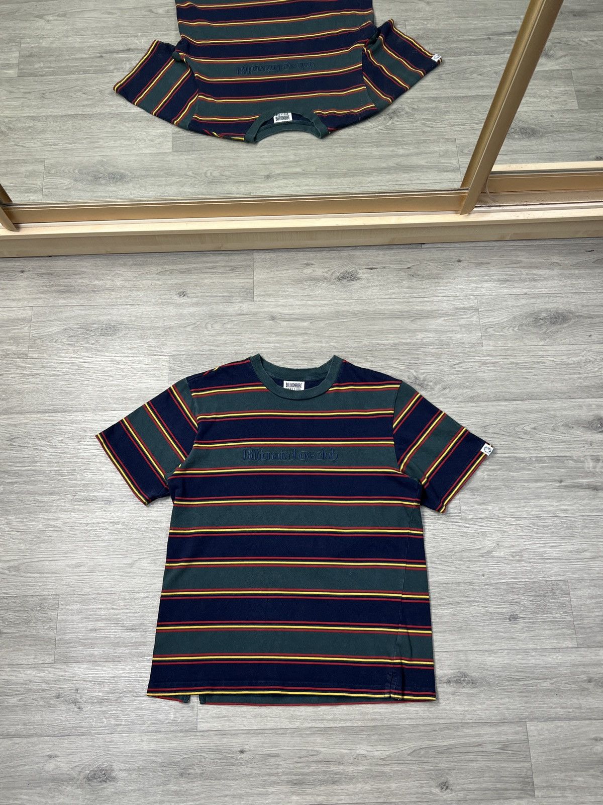 Billionaire Boys Club Billionaire Boys Club BBC Striped Embroidered Logo Tee sz XL Size US XL / EU 56 / 4 - 1 Thumbnail