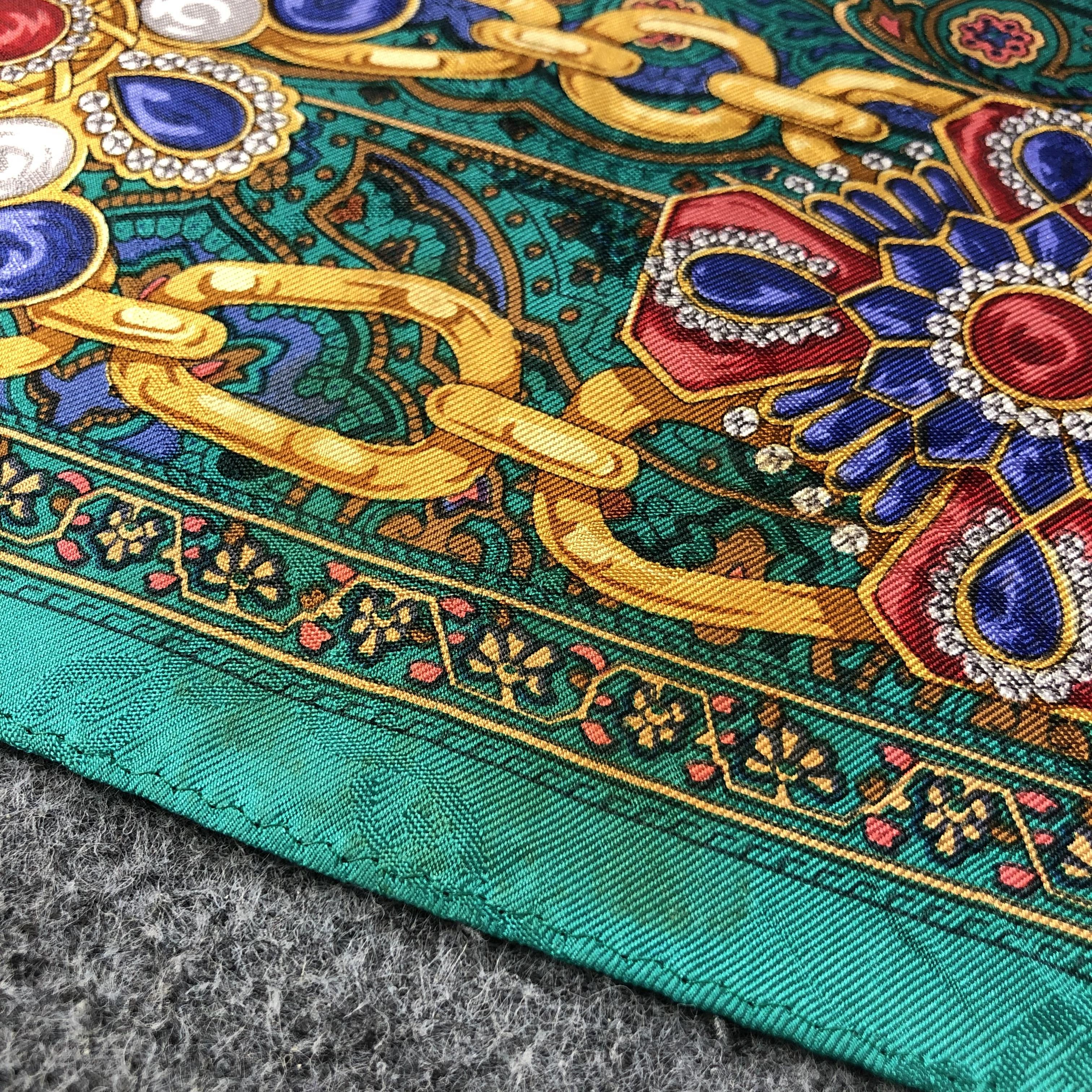 Vintage Vintage Andrea Ricci Jewelry Paisley Silk Scarf M386 Size ONE SIZE - 4 Thumbnail