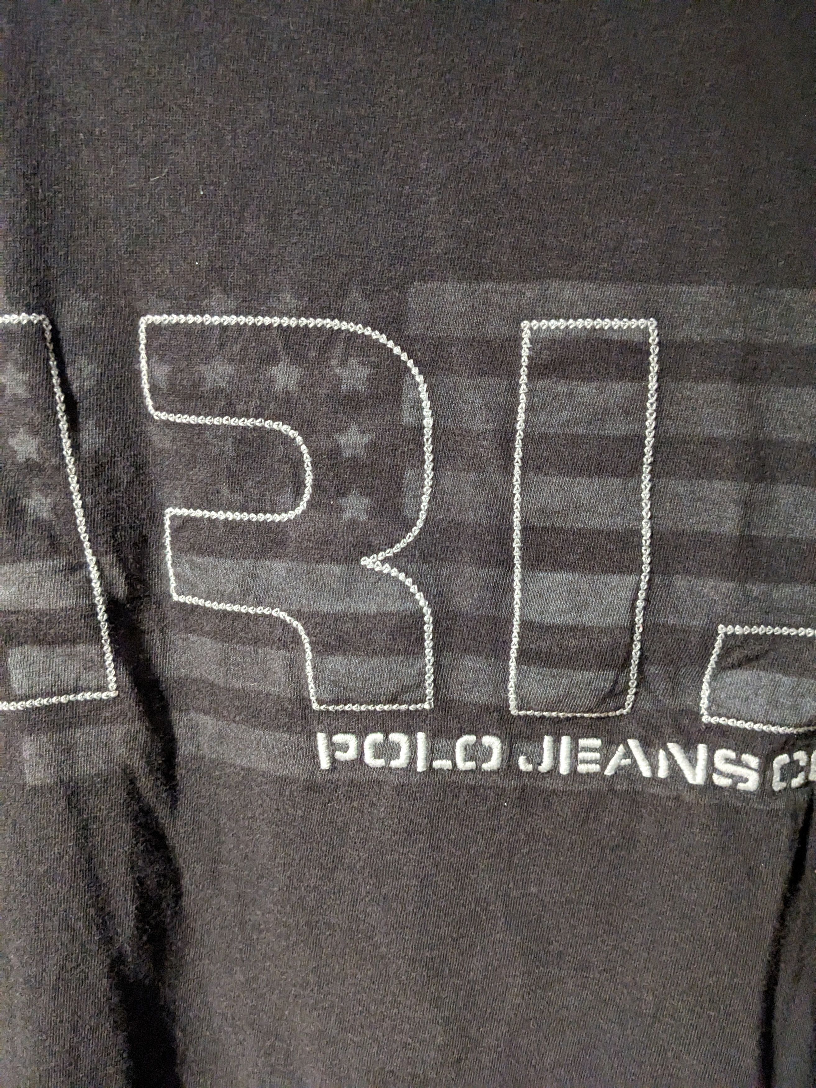 Polo Ralph Lauren × Vintage Polo Jeans Ralph Lauren Logo Black X-Large T-Shirt Size US XL / EU 56 / 4 - 2 Thumbnail