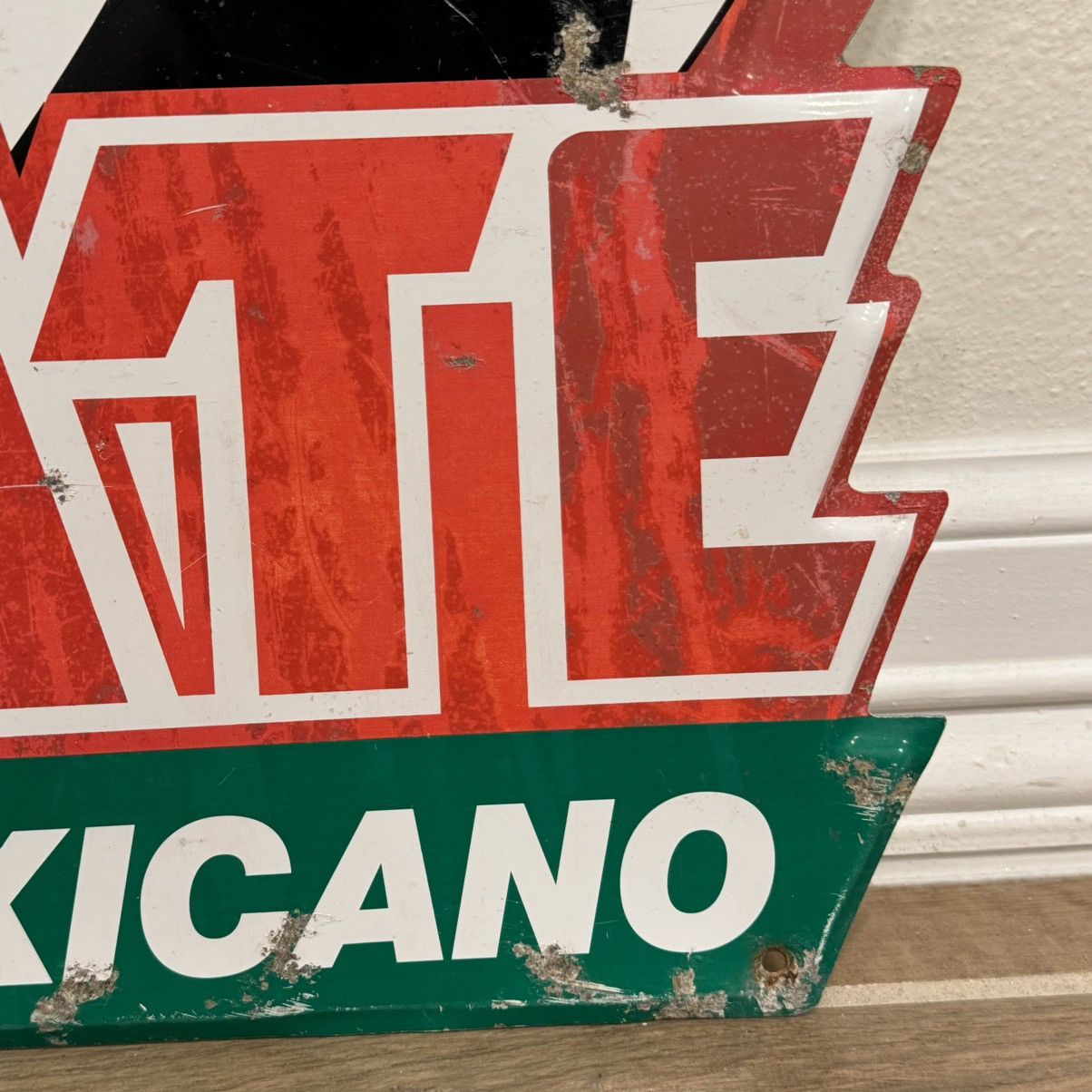 Tecate “Futbol Mexicano” 22x20in Tin Mexico Soccer Beer Sign