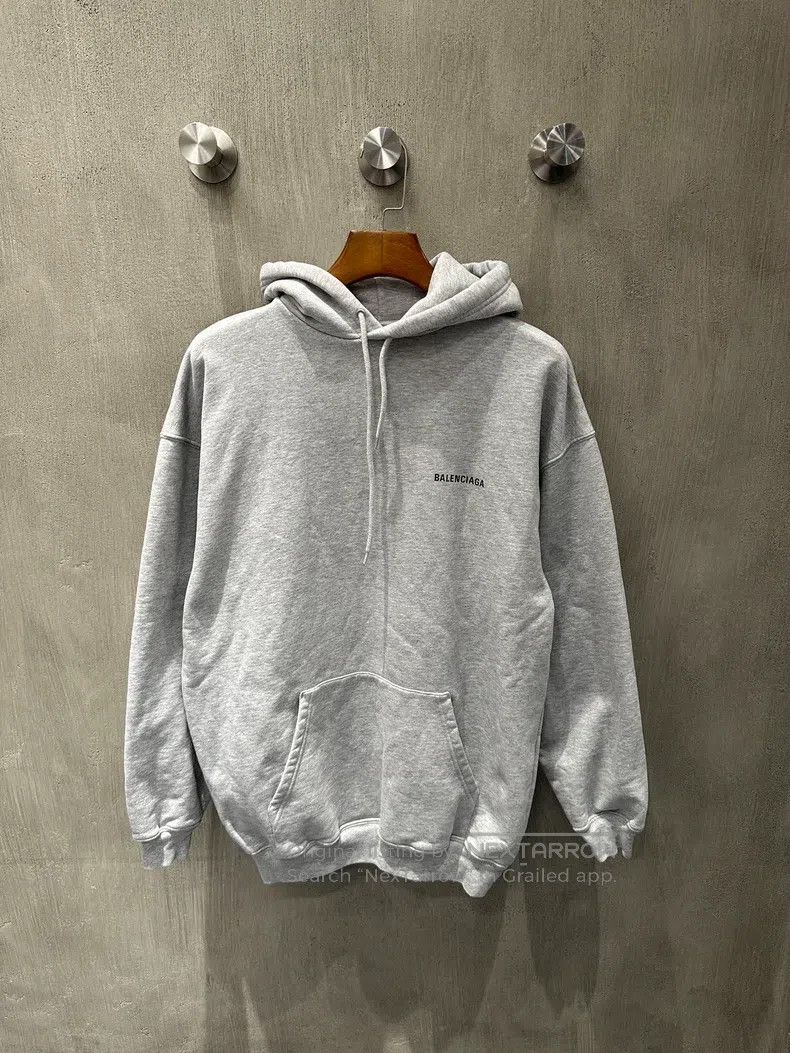 Balenciaga Balenciaga Front and back printed gray hoodie Size US XS / EU 42 / 0 - 1 Thumbnail
