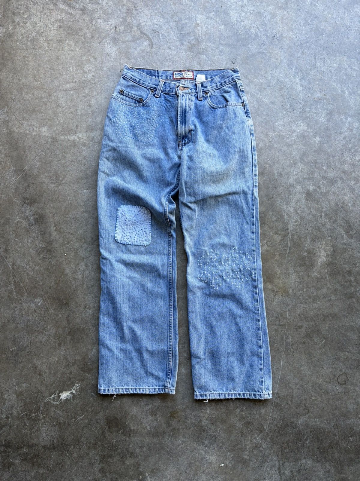 Old Navy Vintage Gap Jeans Custom Embroidered Baggy Denim Sz 30x30 Size US 30 / EU 46 - 1 Thumbnail