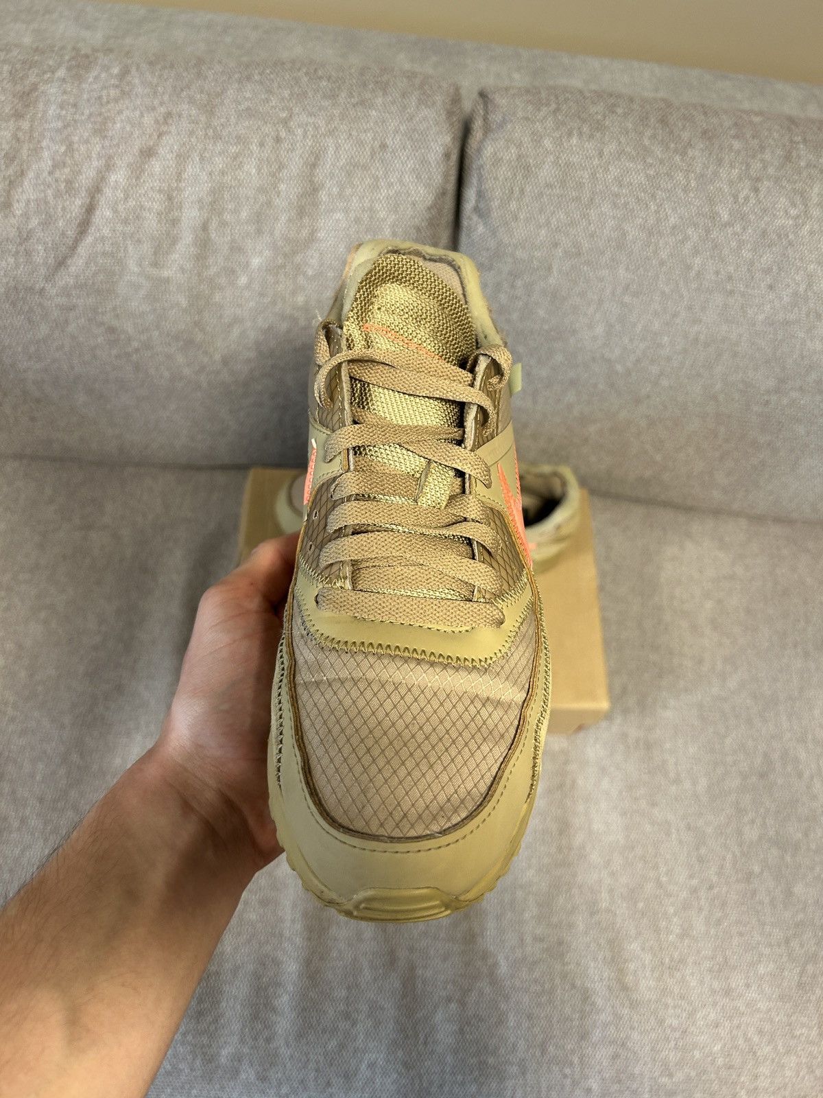 Nike × Off-White Nike Air Max 90 Off-white Desert Ore Size US 7 / EU 40 - 4 Thumbnail