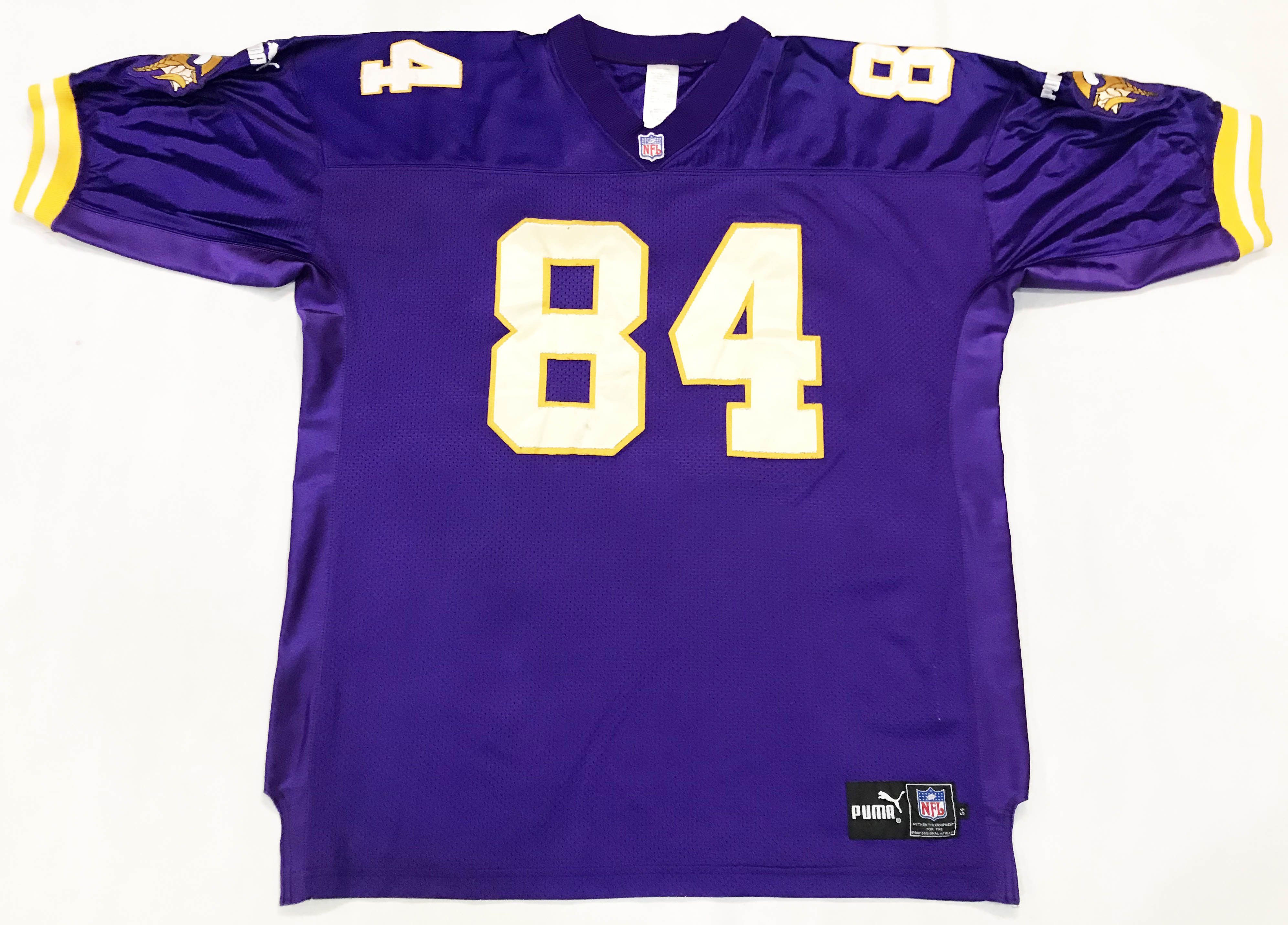 image of Puma Authentic Nfl Minnesota Vikings Moss 84 Jersey in Purple, Men's (Size XL)