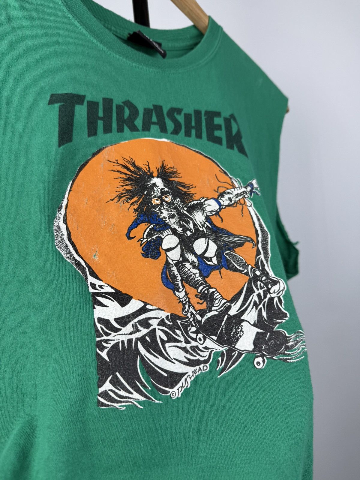 Thrasher × Vintage VINTAGE 00s THRASHER X PUSHEAD ALTERED sleeves Size US M / EU 48-50 / 2 - 5 Thumbnail