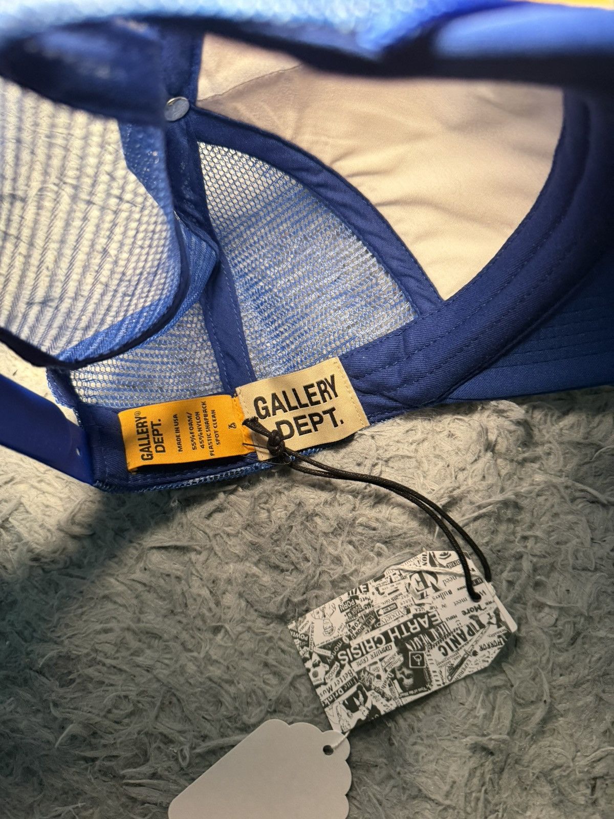 Gallery Dept. Gallery Dept. Logo trucker cap blue and yellow BNWT Size ONE SIZE - 4 Thumbnail