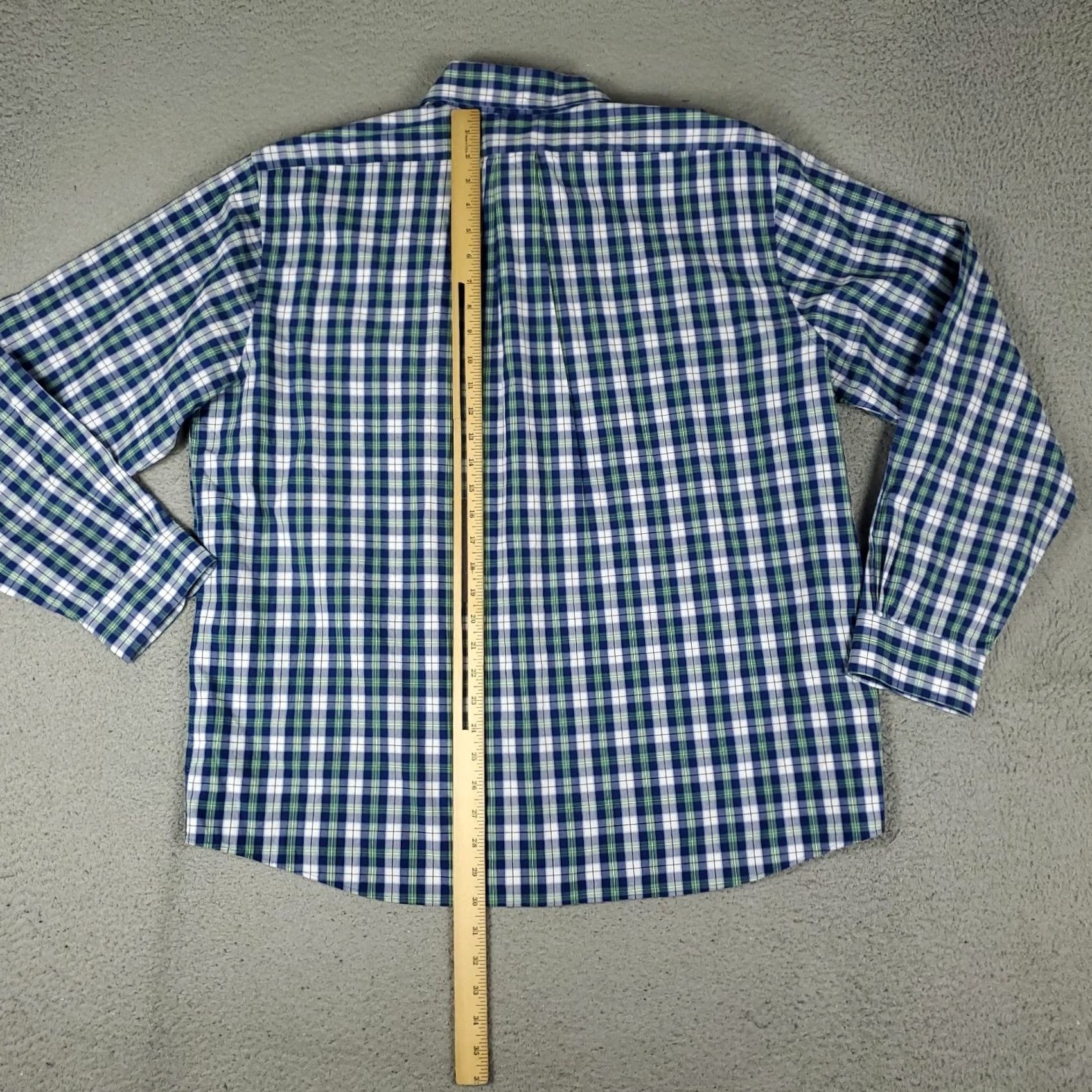 Brooks Brothers Brooks Brothers Shirt Mens XL Blue Green Plaid Button-Up Long Sleeve Casual Button-Down Collar Size US XL / EU 56 / 4 - 3 Thumbnail