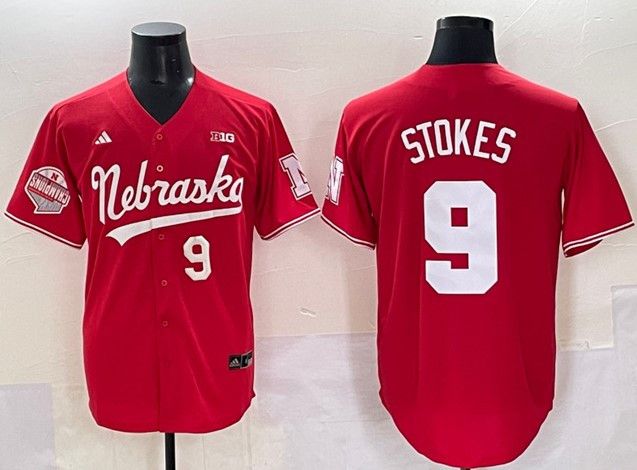 Other Men's Nebraska Huskers #9 Rhett Stokes Red Back 2 Back Size US M / EU 48-50 / 2 - 1 Thumbnail