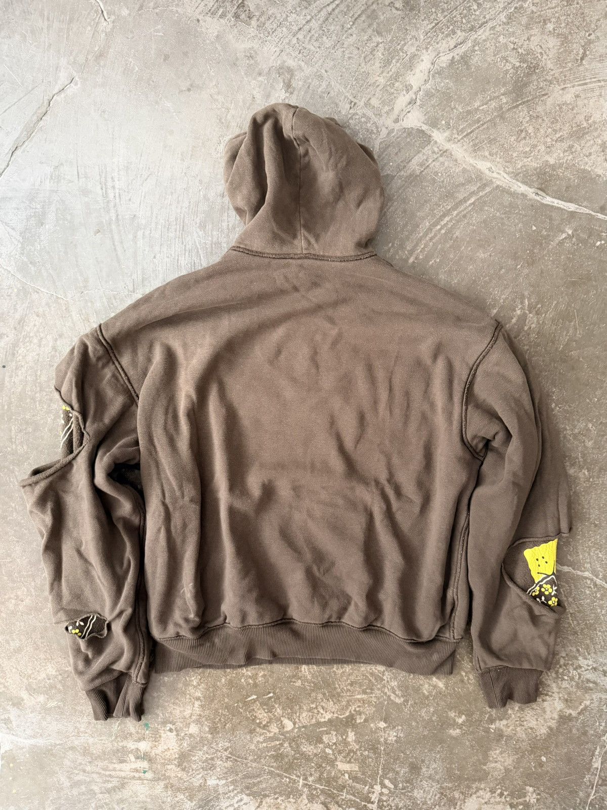 Kapital Kapital Reversible Fleece Elbow Rip Hoodie Loewe Balenciaga Size US XL / EU 56 / 4 - 7 Thumbnail