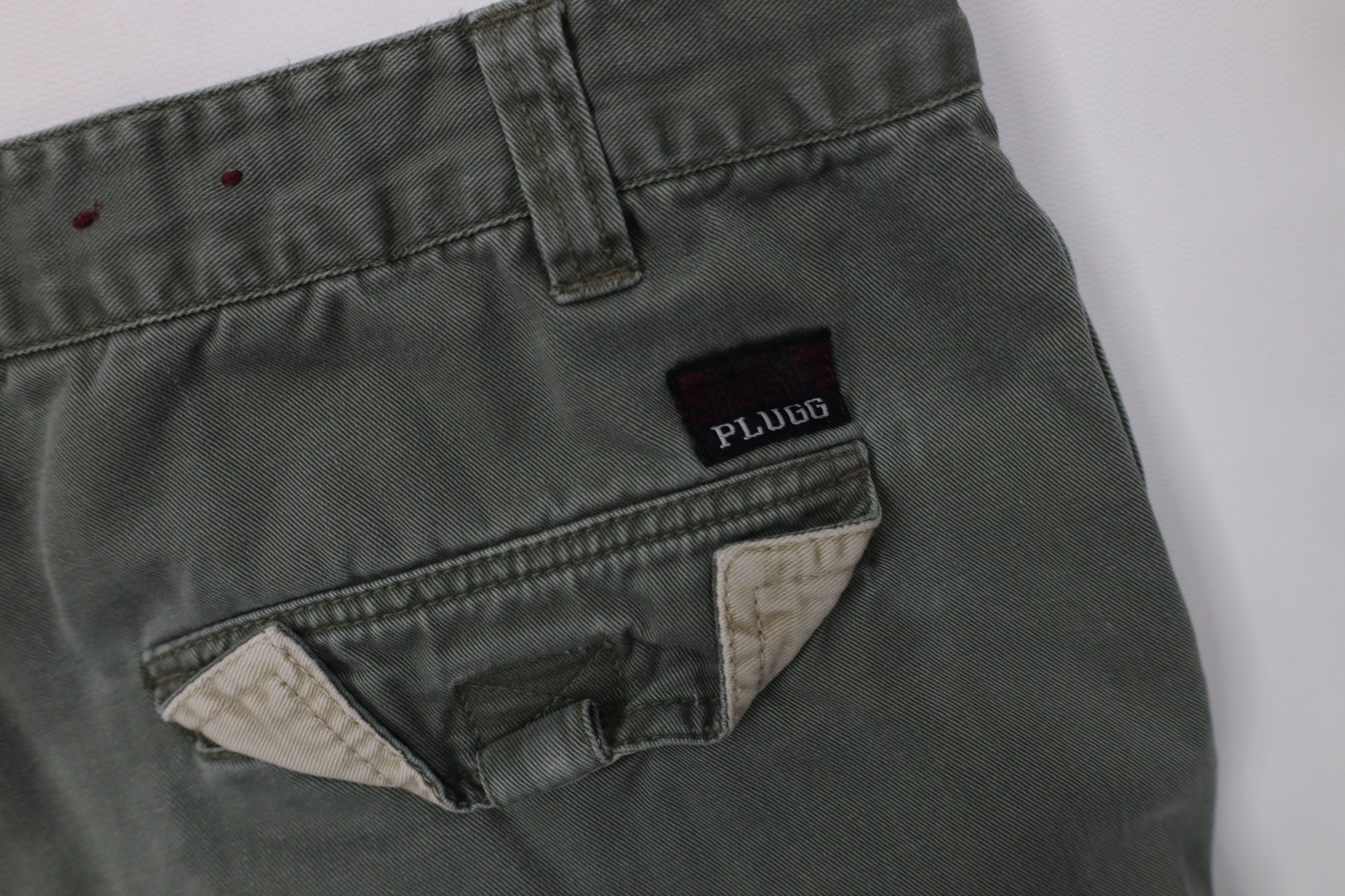 Vintage Vintage 90s Y2K Streetwear Baggy Wide Leg Cargo Pants Green Size US 36 / EU 52 - 12 Thumbnail