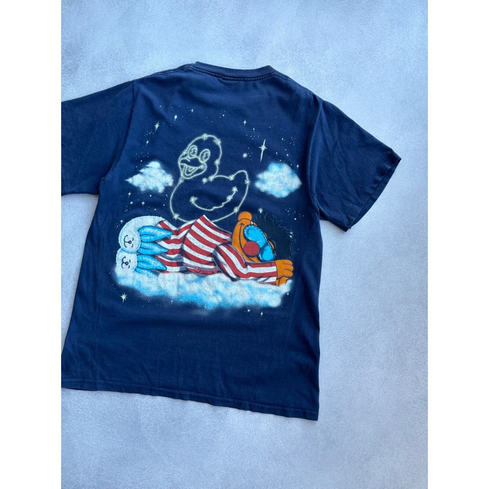 Vintage Sesame Street Ernie in pajamas Vtg Jim Henson doublesided Size US L / EU 52-54 / 3 - 10 Thumbnail