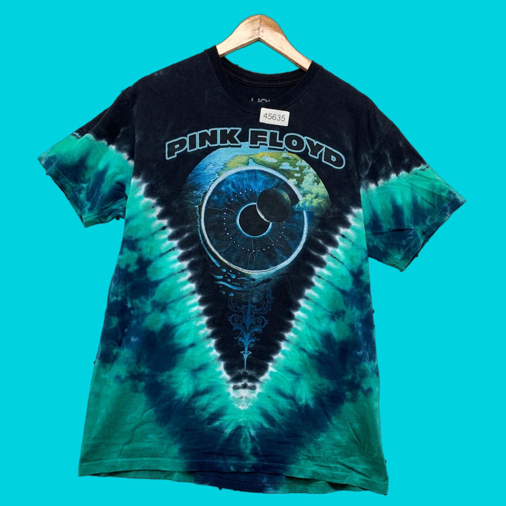 Liquid Blue Pink Floyd Pulse T Shirt Mens Medium Liquid Blue Tie Dye Music Hippie Size US M / EU 48-50 / 2 - 1 Thumbnail