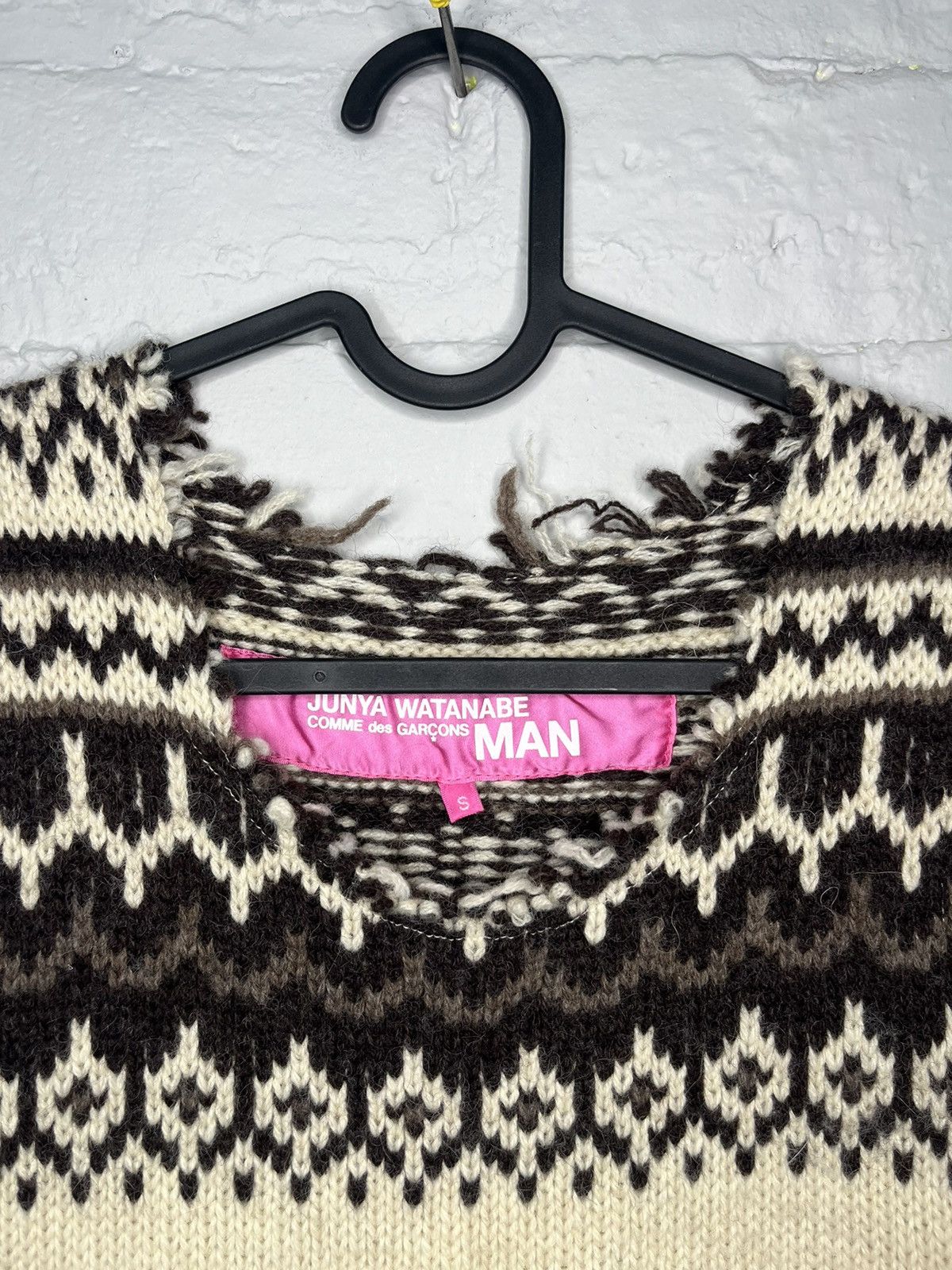 Junya Watanabe Rare AW2003 Junya Watanabe MAN Fair Isle Wool + Denim Dress Size S / US 4 / IT 40 - 3 Thumbnail