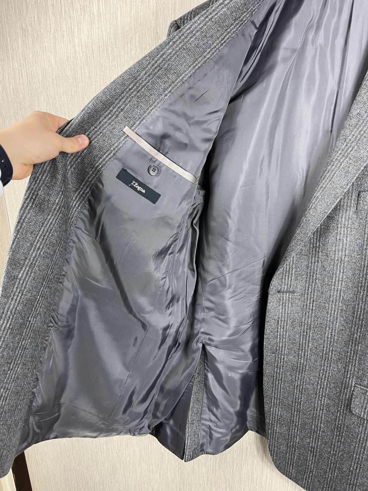 Ermenegildo Zegna × Z Zegna Ermenegildo Z Zegna city wool angora blazer jacket patterned Size 48R - 18 Thumbnail