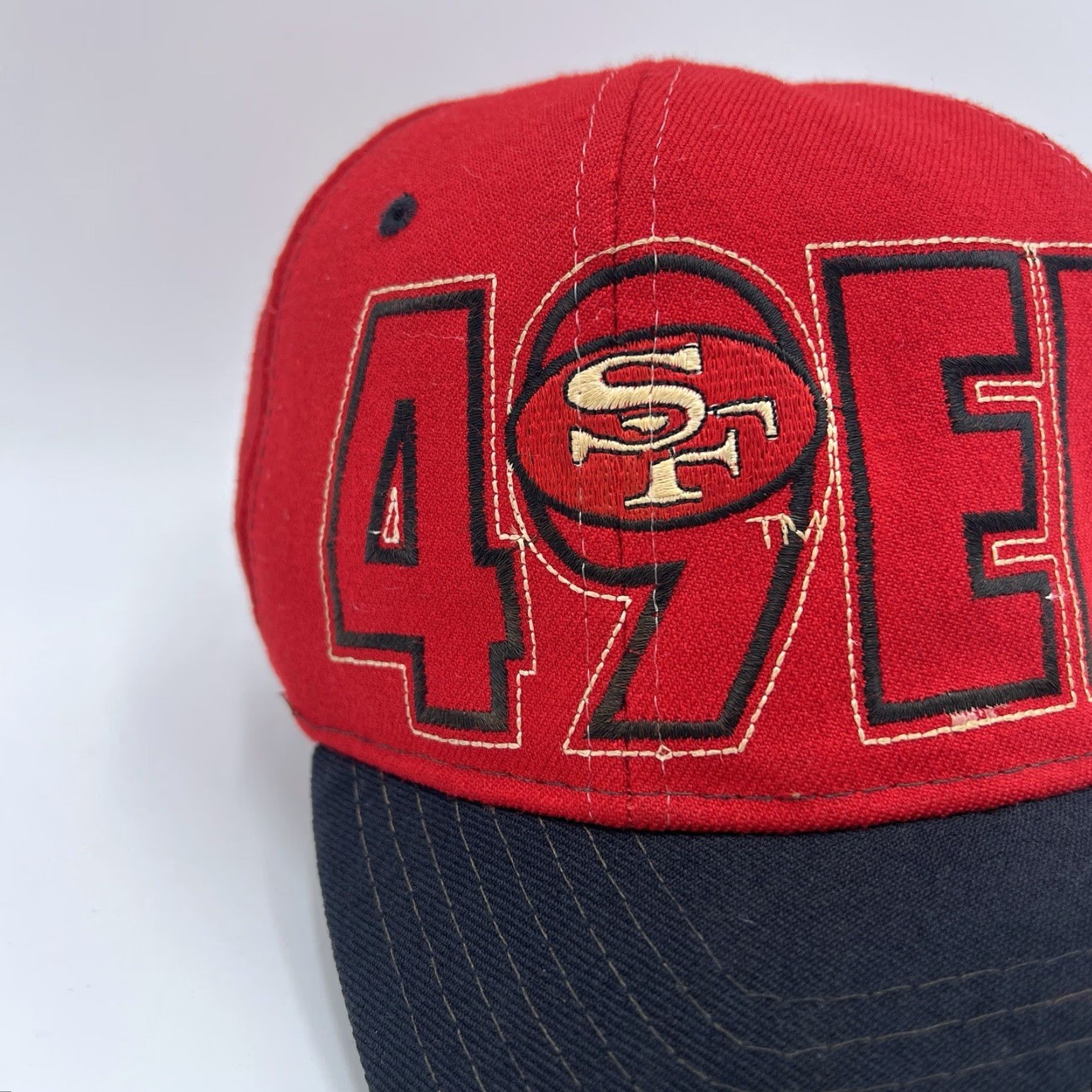 NFL VINTAGE NFL Starter Wool Blend Cap - Red, 7 1/4, 90s Big Logo, Fitted, Twill, Men, Hat, Sports Size ONE SIZE - 2 Thumbnail
