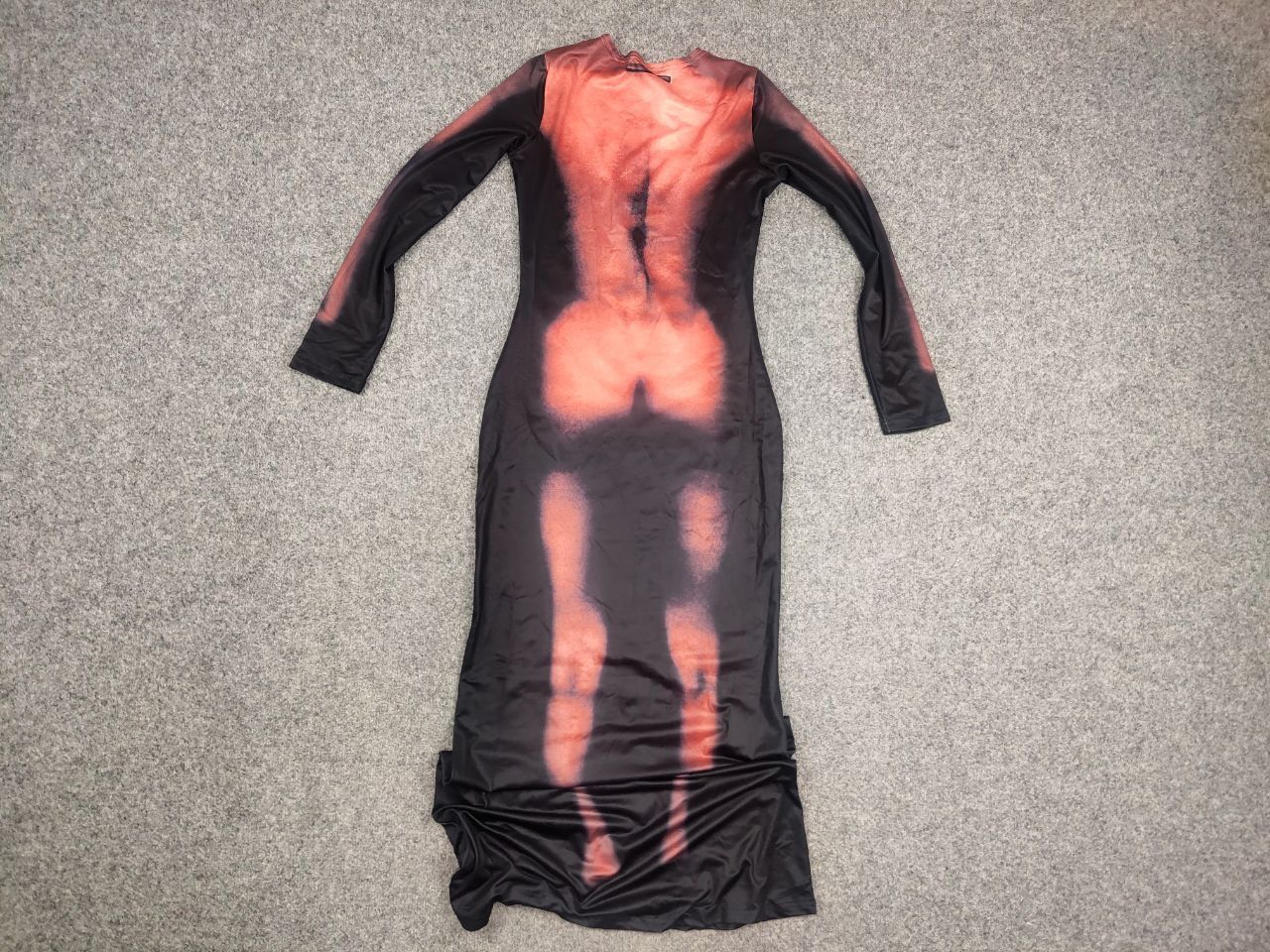 Vintage Y2K Bare All Sexsy Art Jean Paul Gaultier Style Maxi Dress Size L / US 10 / IT 46 - 11 Thumbnail