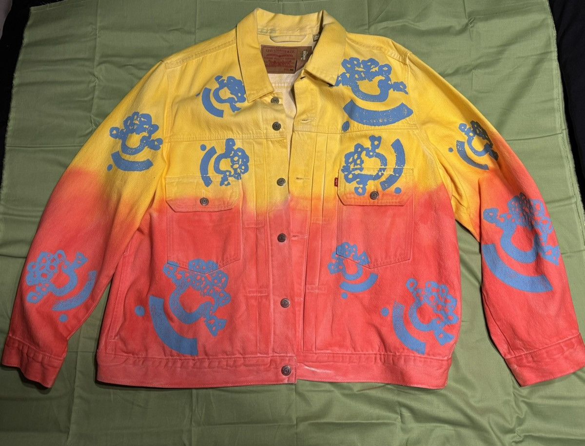 (B).Stroy × DENIM TEARS Denim tears x BSTROY denim jacket Size US XXL / EU 58 / 5 - 2 Thumbnail