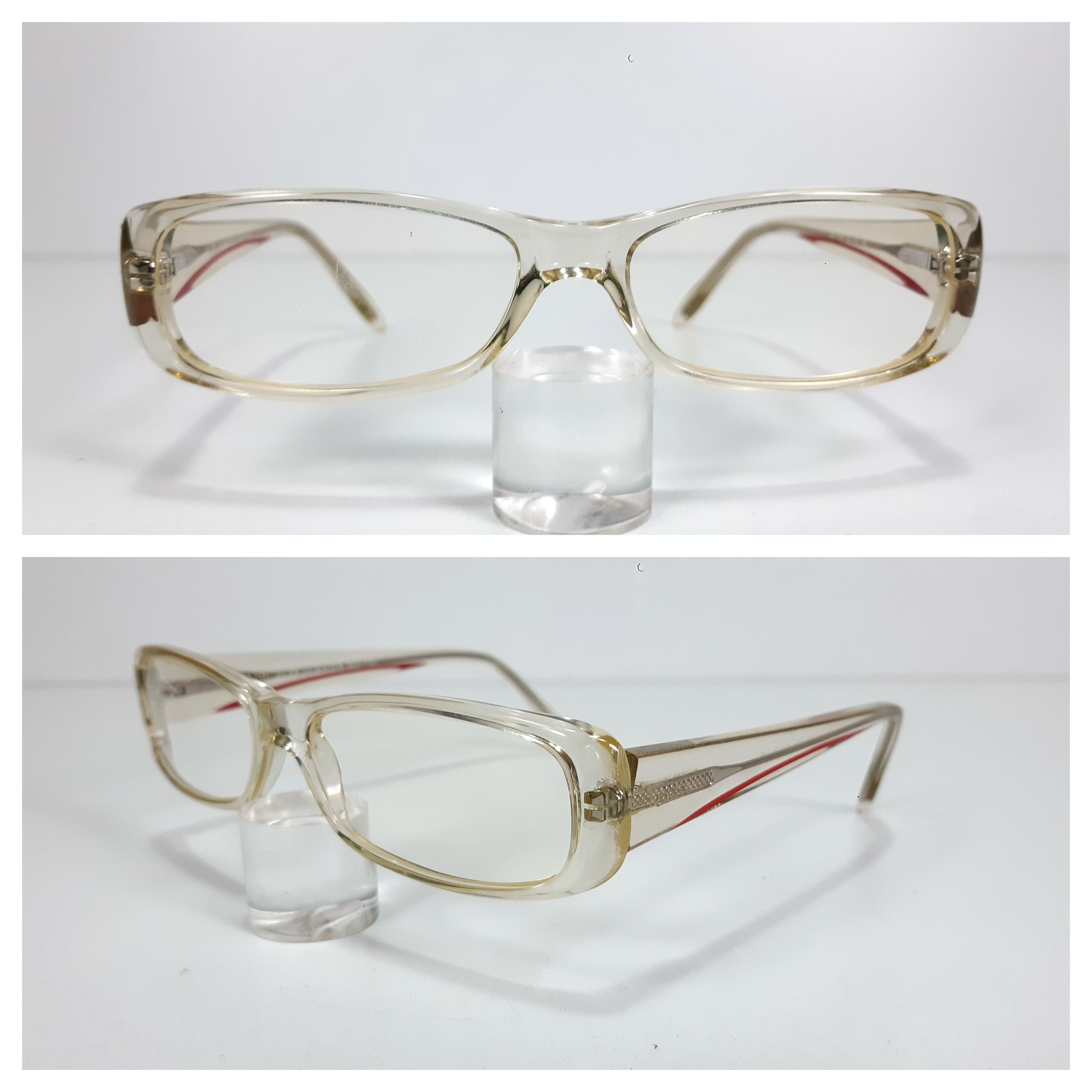 Vintage KRIZIA 065 MD4 Transparent Eyeglasses Frame