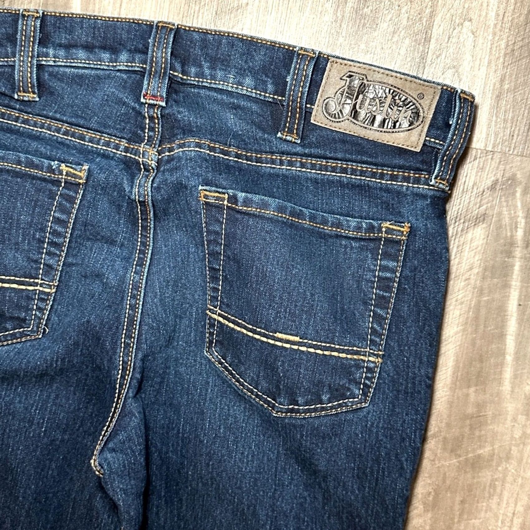 Justin Boots Justin Boots J1 Modern Slim Jeans - 32x30 Men's Blue Straight Jeans 32 Regular 30 Inseam Size US 32 / EU 48 - 5 Thumbnail