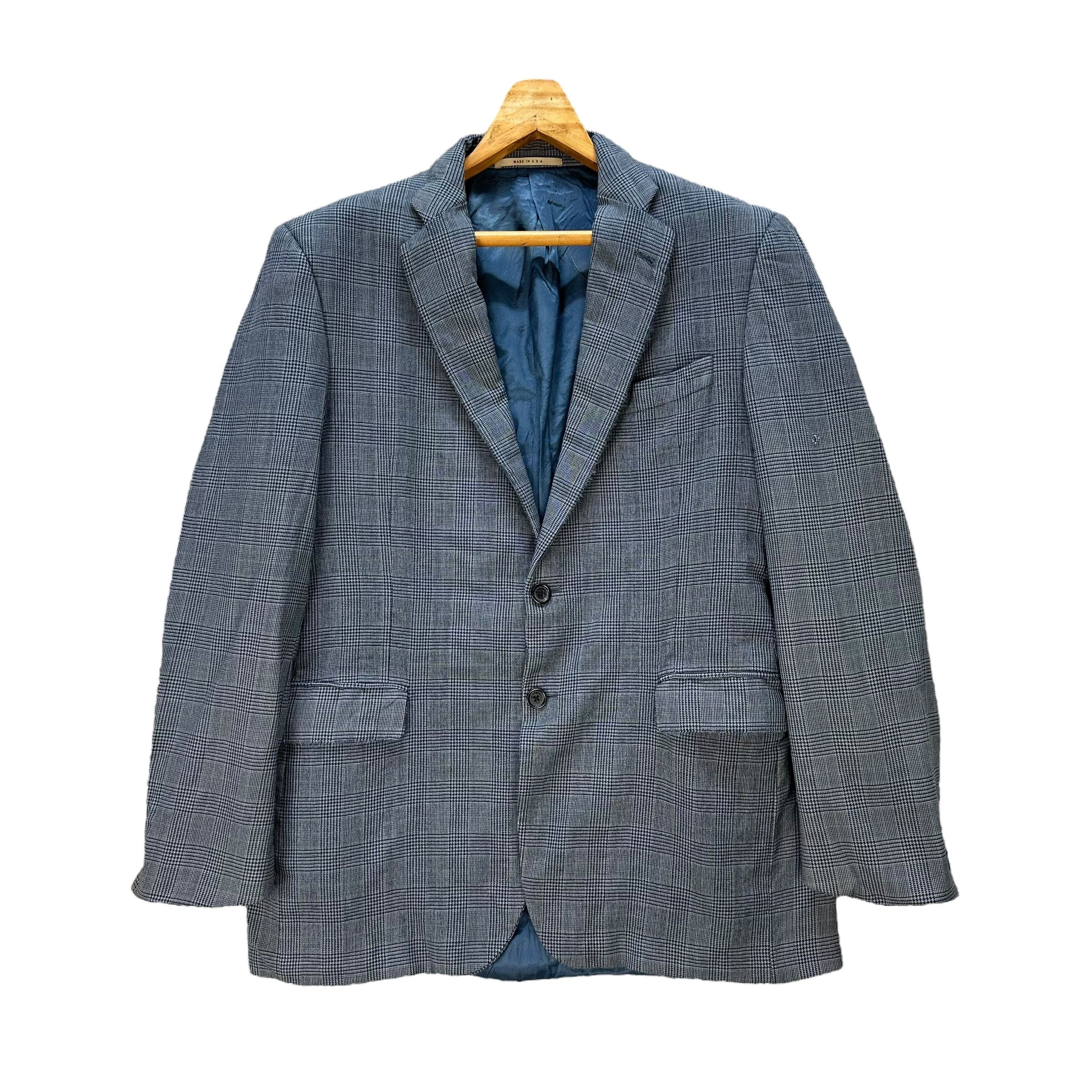 Burberry Vintage BURBERRY Kensington Usa Wool Check Blazer #A79-1915 Size US M / EU 48-50 / 2 - 1 Thumbnail