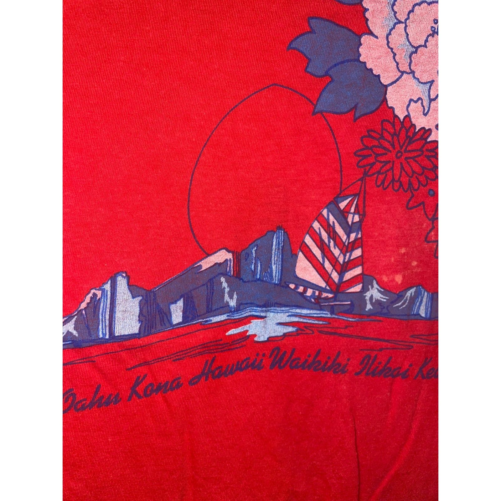 Vintage 1970s 80s Kanai Maui Oahu Kona Hawaii Ocean Island Shirt 70s Size US L / EU 52-54 / 3 - 4 Thumbnail