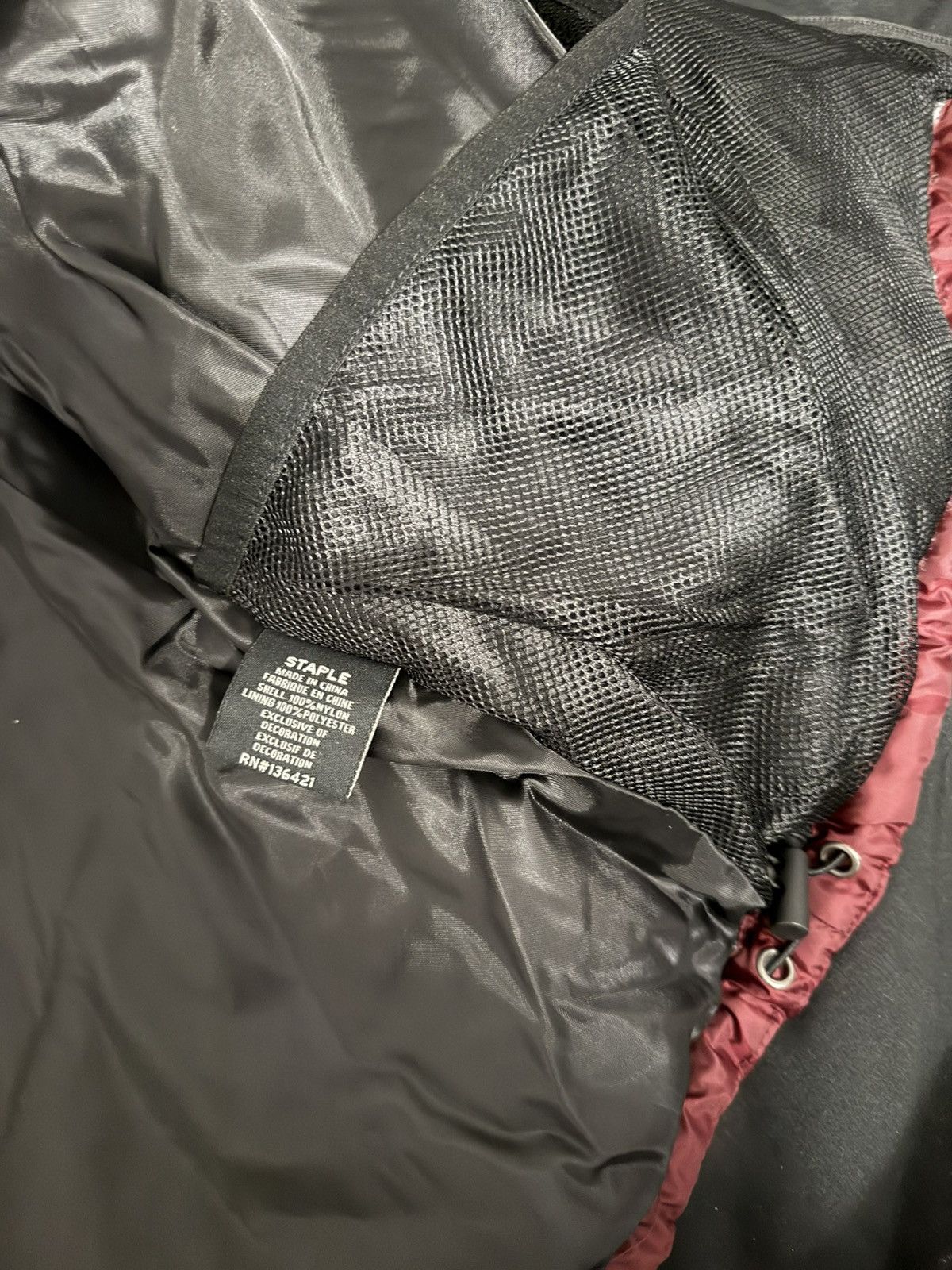 Staple Staple Pigeon Large Bomber Jacket Maroon:/Black Brand NWT Size US L / EU 52-54 / 3 - 6 Thumbnail