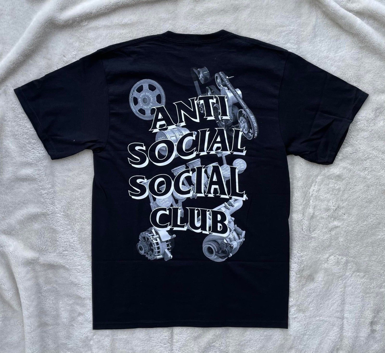 Anti Social Social Club Anti Social Club Black Chop Suey Engine Tee - Medium Size US M / EU 48-50 / 2 - 1 Thumbnail