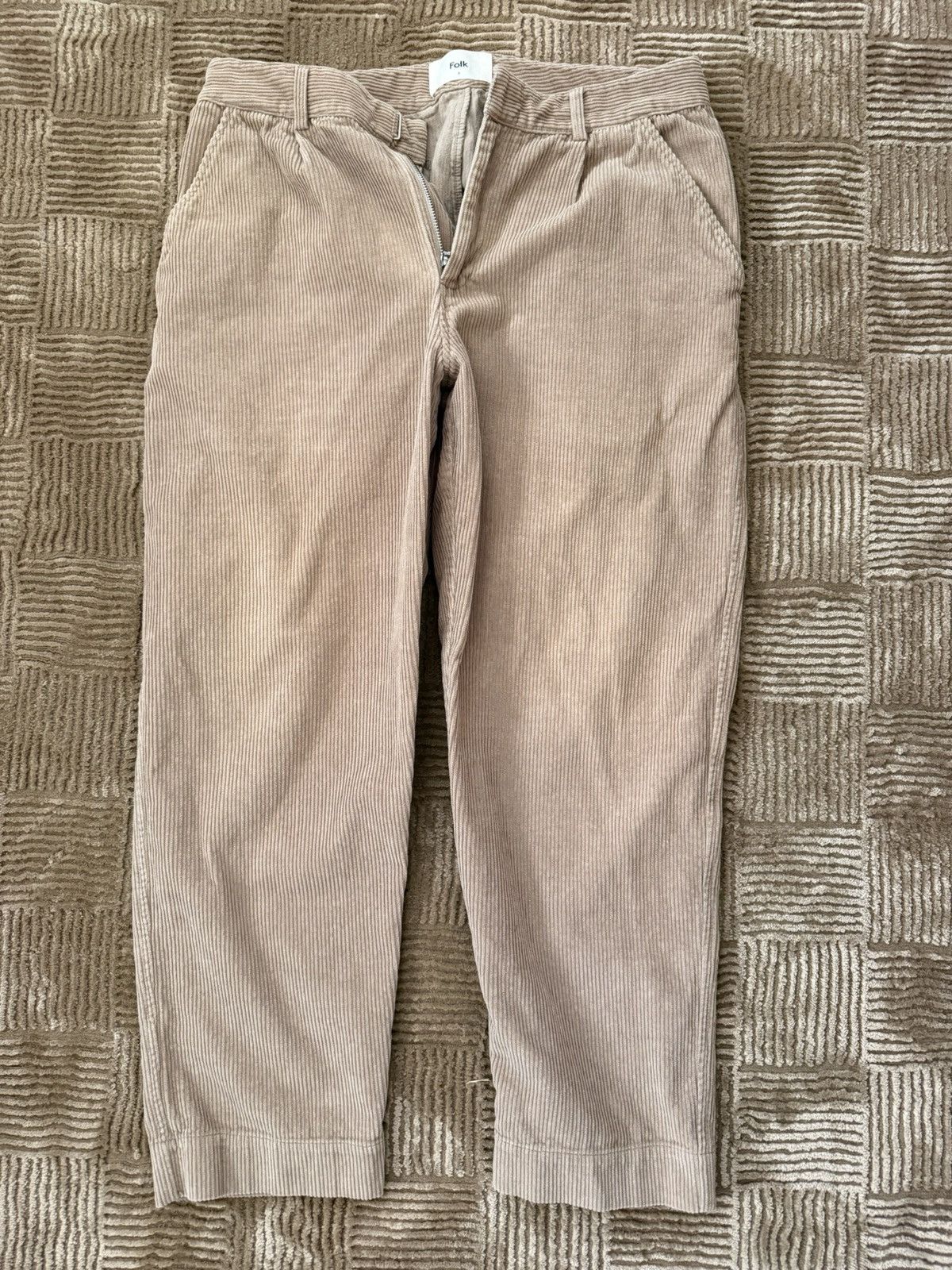 Folk Folk Assembly Pants in Khaki Corduroy Size US 32 / EU 48 - 1 Thumbnail