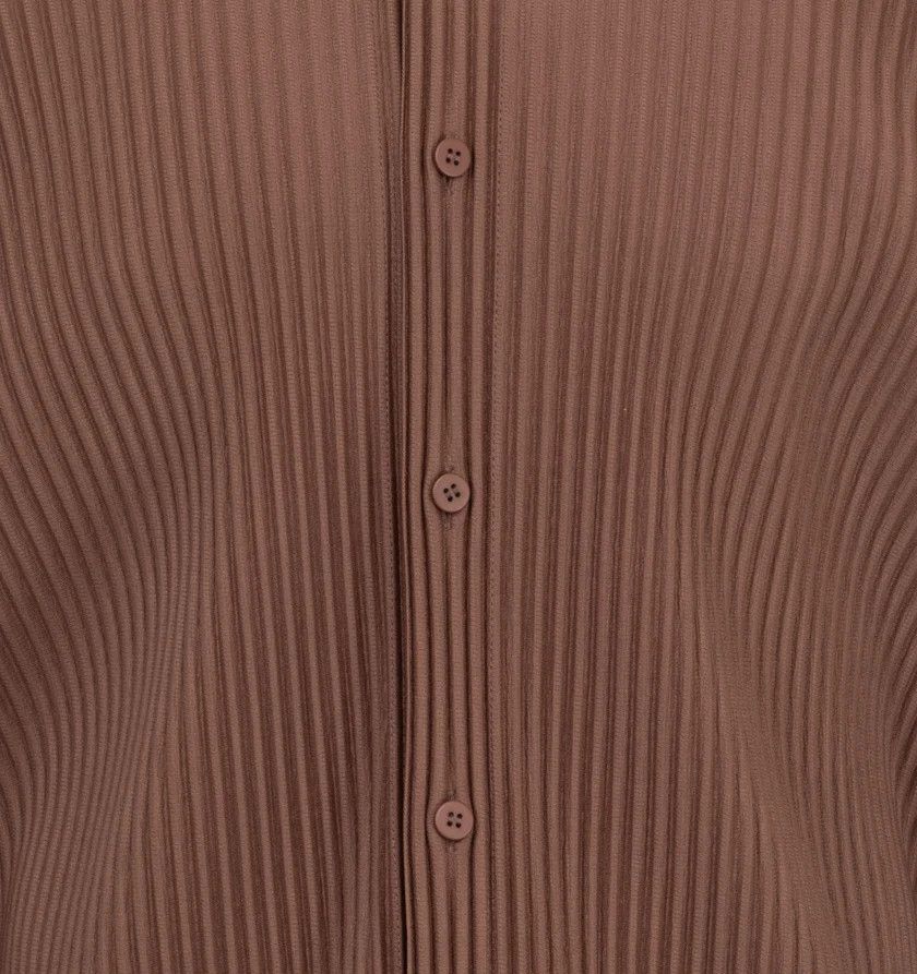 Issey Miyake o1h1sh10525 Shirt in Brown Size US M / EU 48-50 / 2 - 3 Thumbnail