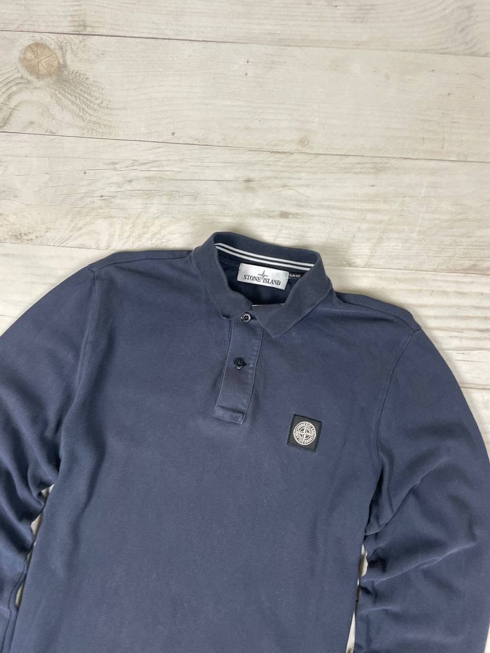 Massimo Osti Stone Island Polo Long Sleeve Shirt Patch Program Size US M / EU 48-50 / 2 - 1 Thumbnail