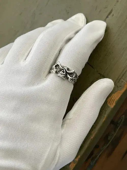 Other Stainless Skull Punk Ring Size ONE SIZE - 4 Thumbnail