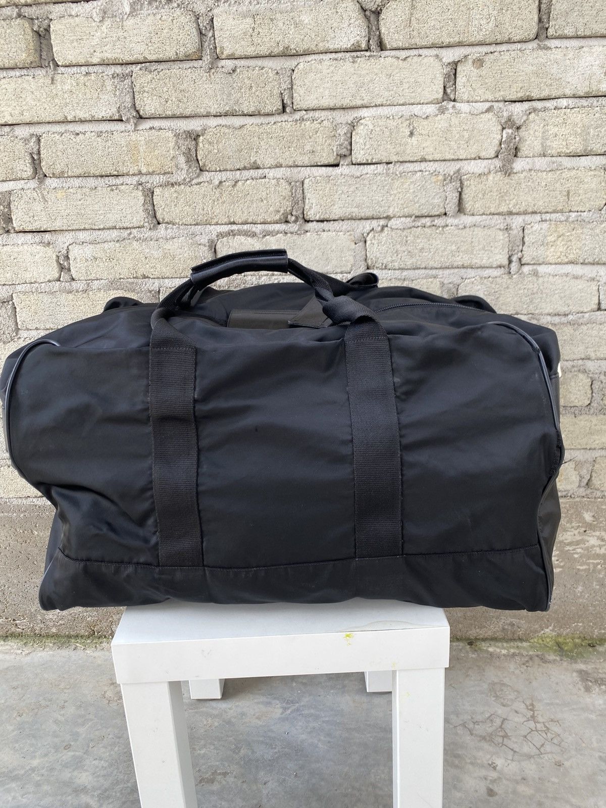Prada PRADA Duffle Travel Carry Handbag Shoulder Bag Black Nylon Size ONE SIZE - 4 Thumbnail