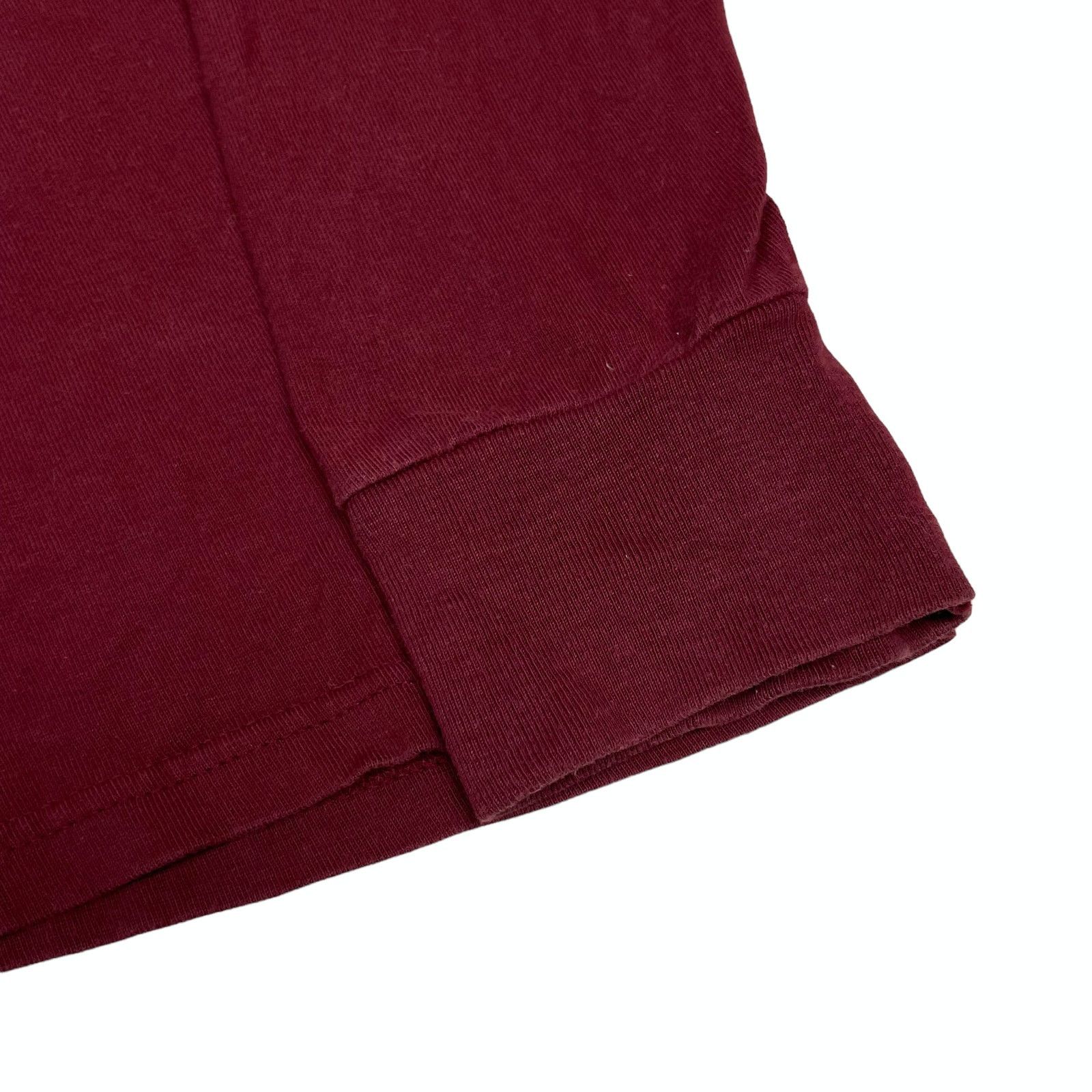 Stussy Stussy Men Maroon Cotton Long Sleeve Pullover T-Shirt Medium Size US M / EU 48-50 / 2 - 2 Thumbnail