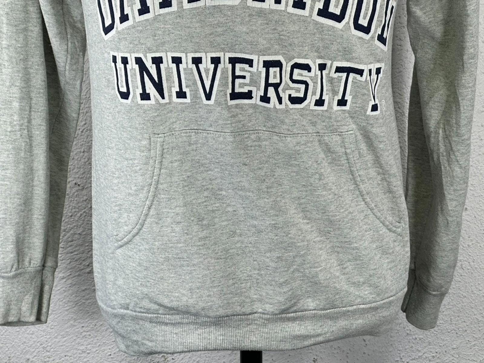 Fruit Of The Loom Cambridge University Unisex Small Gray Long Sleeve Hoodie Size US S / EU 44-46 / 1 - 4 Thumbnail