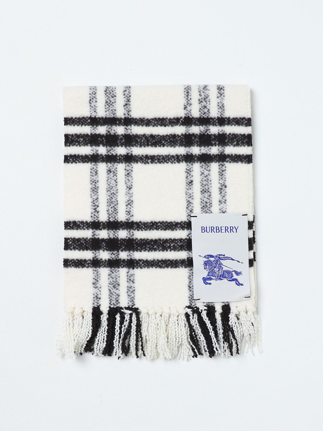 image of Burberry Scarf Woman White, Women's