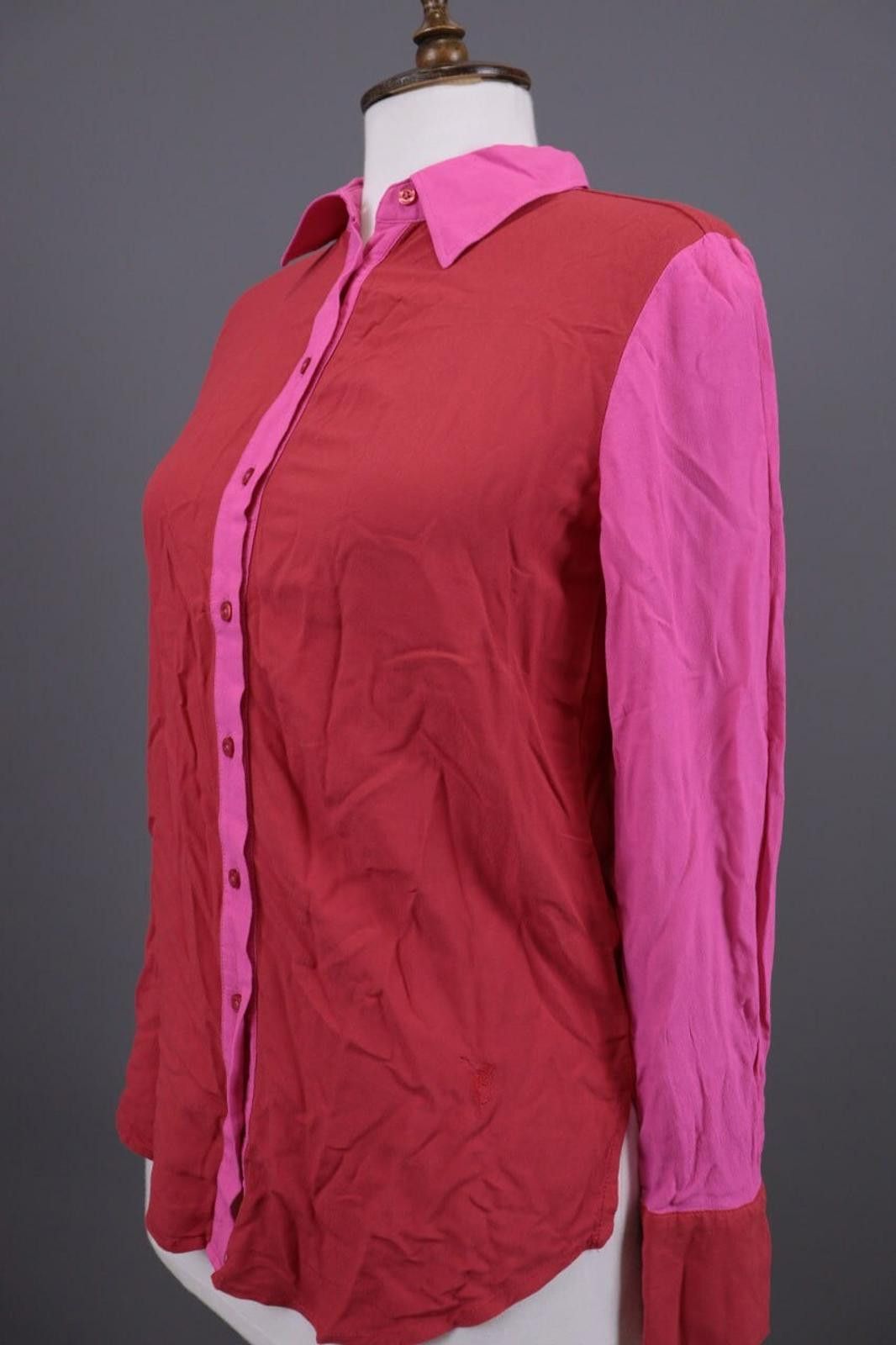 Designer Emily Van Den Bergh Red Button Down Blouse Shirt Size 36 Size M / US 6-8 / IT 42-44 - 11 Thumbnail