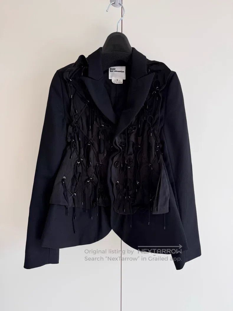 Other Comme des Garcons Bow Tie Detailing Blazer Size XS / US 0-2 / IT 36-38 - 2 Thumbnail