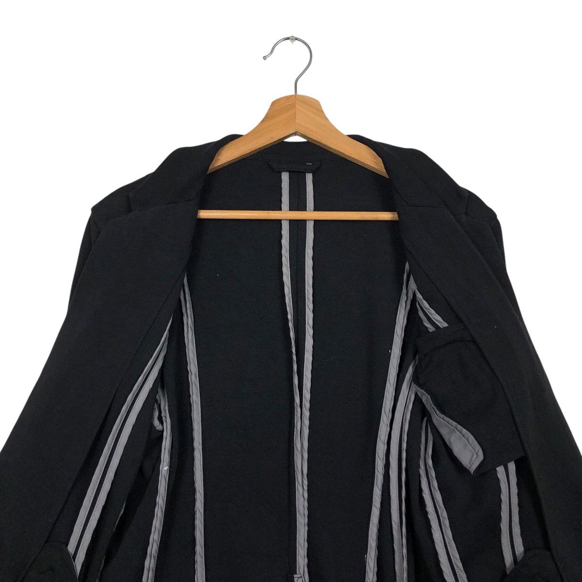 Japanese Brand 📌Vintage Cropped Biker Jacket Button Schlussel Issey Miyake Size US M / EU 48-50 / 2 - 15 Thumbnail
